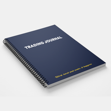 Load image into Gallery viewer, SOLO BULL&#39;s Trading Journal [Spiral-Bound] 2024 | Track, Analyze, Improve! | Stock, Options, Futures, Forex, Crypto | Organize Your Trades.
